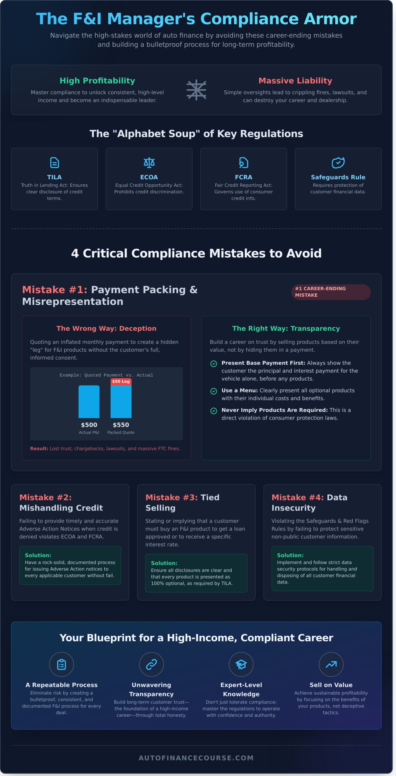 5 Critical Mistakes Every Auto F&I Manager Must Avoid - Infographic