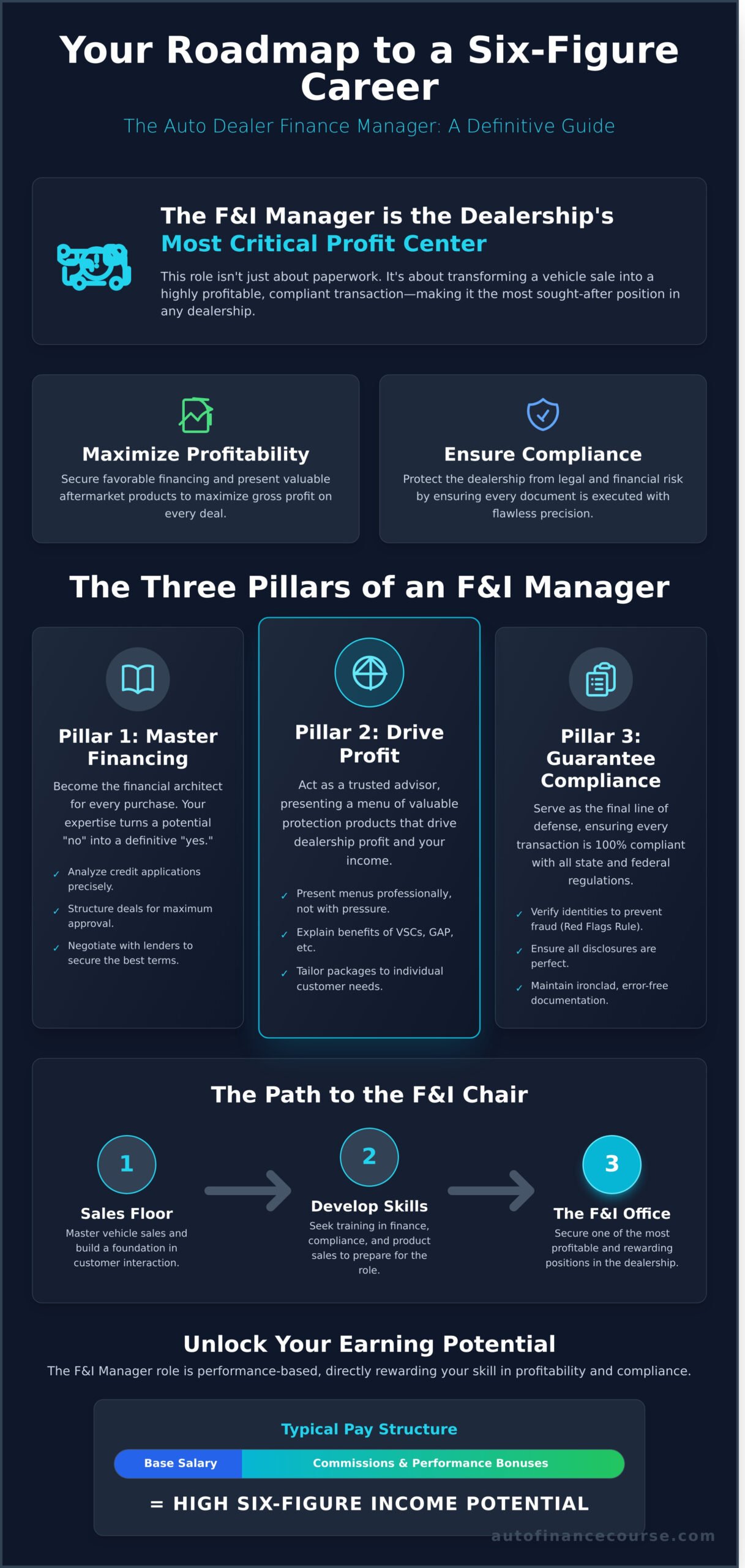 Auto Dealer Finance Manager: The Ultimate Career & Salary Guide - Infographic