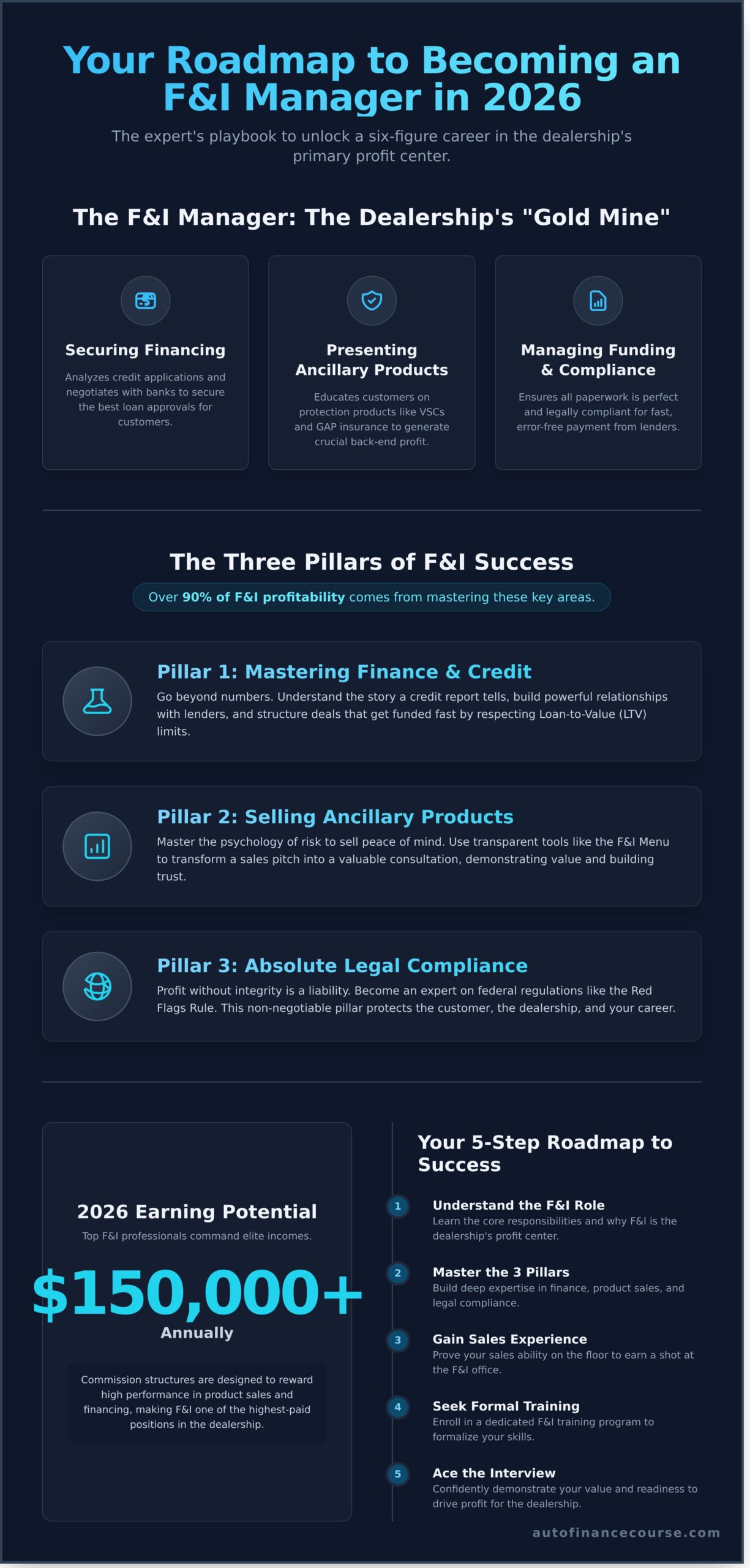 Automotive Finance Manager: The Ultimate Guide to a High-Income Career in 2026 - Infographic