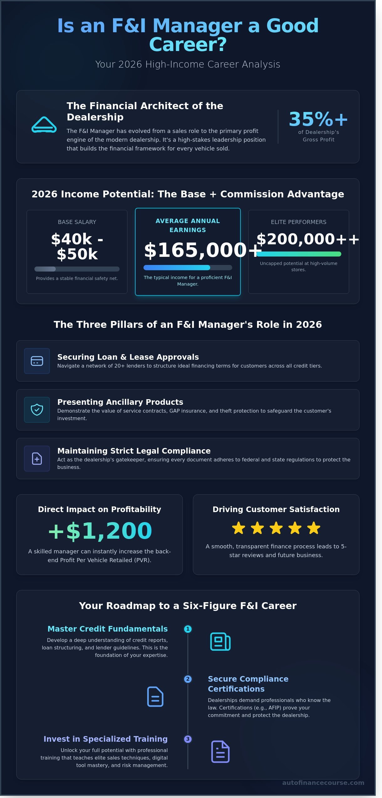 Is Being an F&I Manager a Good Career? 2026 Income & Growth Analysis - Infographic